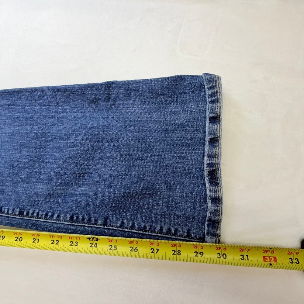 American Eagle Favorite Boyfriend Jeans Womens 4 Blue Stretch Low Rise - Picture 7 of 10